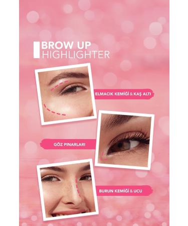 Flormar Lift-Up Highlighter Eyebrow Pencil Silver -brow Up Highlighter Pencil-001 Diamond-8682536072434 - Buy Online on GoSupps.com