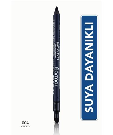 Flormar Eye Pencil - Smoky Eyes Waterproof Eyeliner -004 Royal Blue -8690604547272 47000012 - Buy Online on GoSupps.com