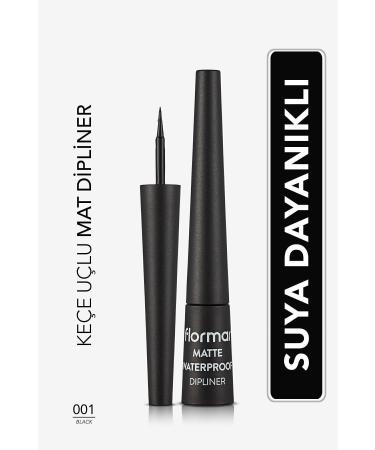 Flormar Waterproof Matte Dipliner (BLACK) - Waterproof Dipliner - 001 Black - 8690604536481