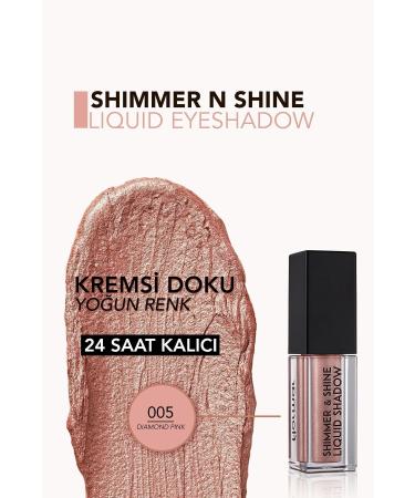 Flormar Metallic Liquid Eyeshadow (PINK) - Shimmer & Shine Liquid Shadow - 005 Diamond Pink - 8682536003131 - Buy Online on GoSupps.com