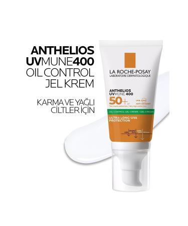 La Roche Posay Face Sun Care Set for Combination/Oily Skin: Antehlios Uvmune 400 Oil Control SPF50+ 50mlx2 - Buy Online on GoSupps.com