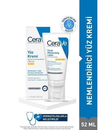 CeraVe Moisturizing Face Cream Normal to Dry Skin with Sun Protection 52 ml 3337875597487