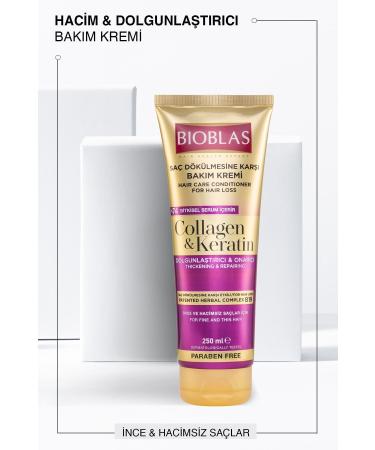 Bioblas Anti Hair Loss Care Cream 250ml Collagen&keratin - Buy Online on GoSupps.com