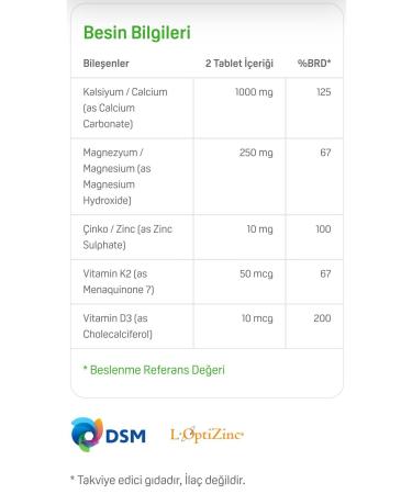 Vitamin Calcium Magnesium Zinc Plus 100 Tablets in Water (Magnesium Calcium Zinc D3 K2) - Buy Online on GoSupps.com