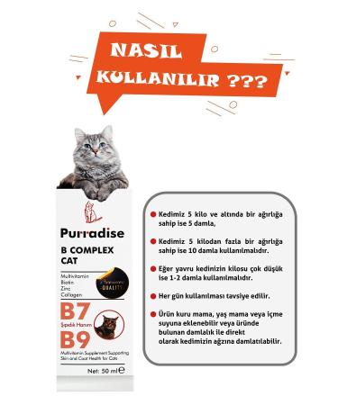 Purradise - B Complex Cat Hair Health Drops - Buy Online on GoSupps.com