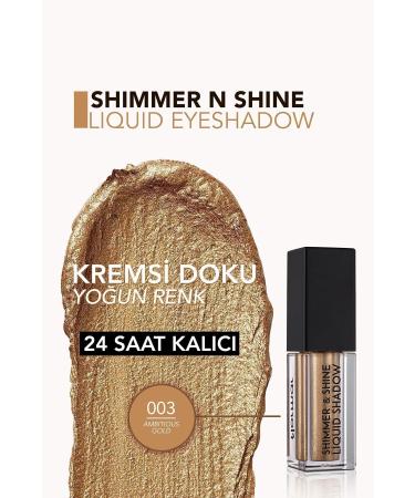 Flormar Liquid Eyeshadow - Shimmer & Shine Liquid Shadow 003 Ambitious Gold - Buy Online on GoSupps.com