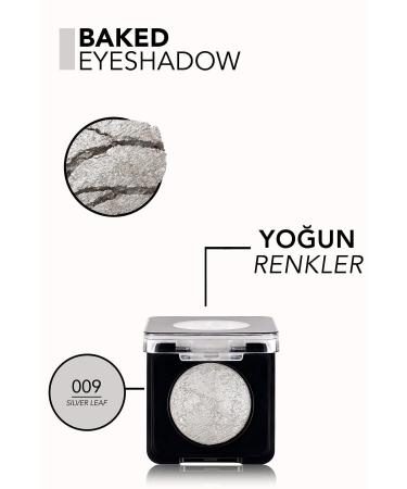 Flormar Intense Shiny Eyeshadow - Baked Eyeshadow -009 Silver Leaf- 8682536052504 - Buy Online on GoSupps.com
