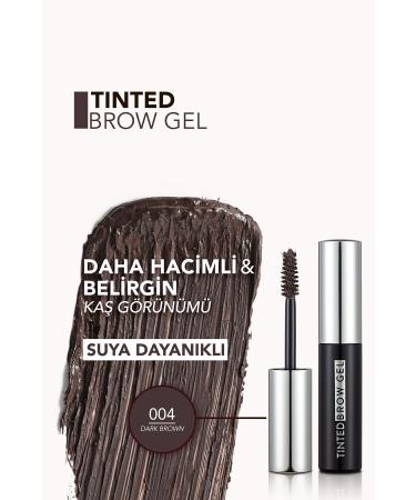Flormar Water-Resistant Eyebrow Mascara (DARK BROWN) - Tinted Brow Gel - 004 Dark Brown - 8682536034784 - Buy Online on GoSupps.com