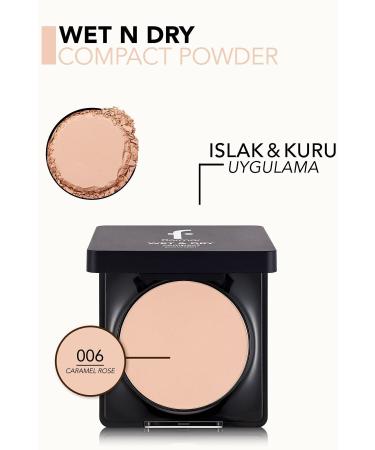 Flormar Wet-Dry Creamy Powder - Wet&Dry Compact Powder - 006 Caramel Rose - 8682536053716 - Buy Online on GoSupps.com