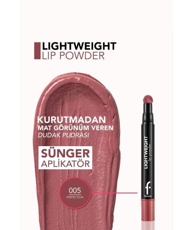 Flormar Lightweight Matte Lip Powder (Pink) - Lightweight Lip Powder - 005 Perfection - 8682536007474 - Buy Online on GoSupps.com