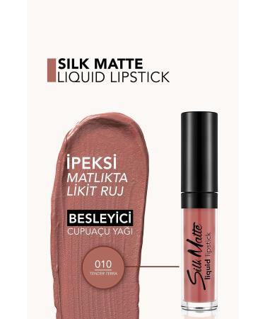 Flormar Velvet Texture Liquid Matte Lipstick - Silk Matte Liquid Lipstick - 010 TENDER TERRA - 8690604505371 - Buy Online on GoSupps.com