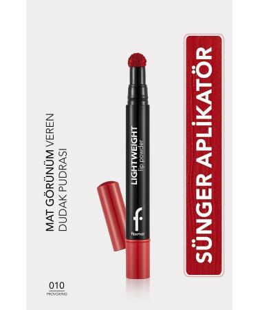 Flormar Lightweight Matte Lip Powder (RED) - Lightweight Lip Powder - 010 Provoking - 8682536007528