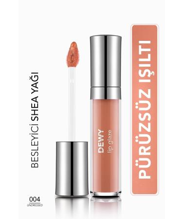Flormar Nourishing Lip Gloss - Dewy Lip Glaze - 004 Undressed-8682536068079