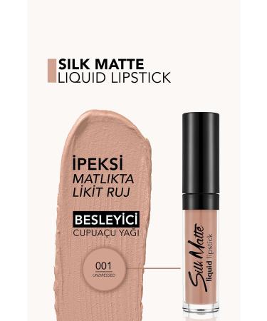 Flormar Velvet Texture Liquid Matte Lipstick - Silk Matte Liquid Lipstick - 001 UNDRESSED - 8690604397273 - Buy Online on GoSupps.com