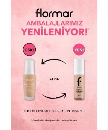 Flormar Perfect Coverage Intensive Concealer Water Based Foundation (PINK UNDERTONE) -101 Pastelle -8682536058148 - Buy Online on GoSupps.com