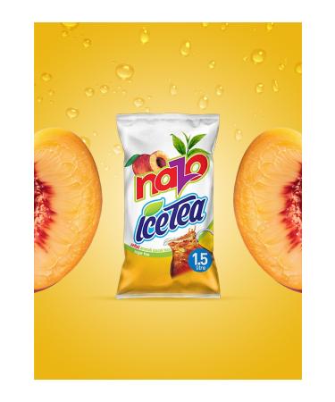 NAZO Ice Tea Peach Flavored Powder Drink 24 Pack