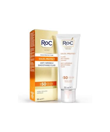 Roc Anti-Wrinkle Liquid Face Sun Cream Spf50 50 ml