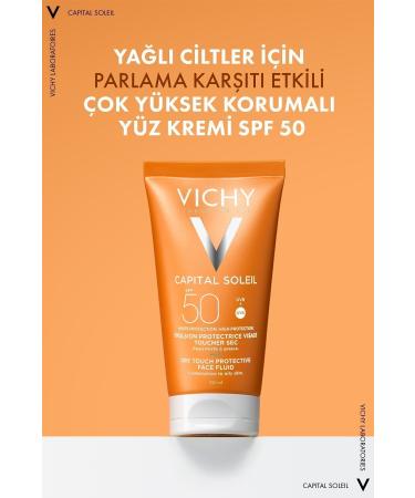 Vichy Capital Soleil Dry Touch - High Protection Sunscreen - SPF 50 - 50 Ml - Buy Online on GoSupps.com