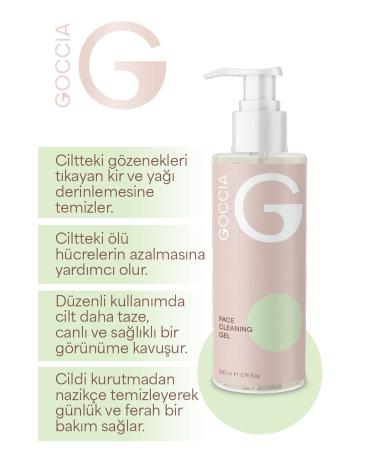 CNR Goccia Herbal Pore Tightening Facial Cleansing Gel 200ml - Buy Online on GoSupps.com