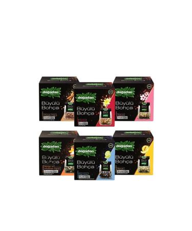 Nature's Magical Tea Bag Mixed Set of 6 Oolong Rooibos Sakura Earl Grey Melon and Masala
