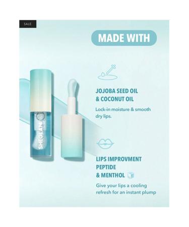 SHEGLAM Ice Queen plumping lip gloss Plumping lip gloss bigger lip appearance - Buy Online on GoSupps.com
