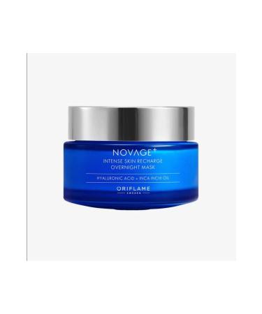 Oriflame Novage+ Intense Skin Recharge Night Mask Helps to Eliminate Signs of Fatigue - Buy Online on GoSupps.com