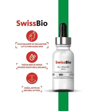 SwissBio Ha Collagen Serum 30 ml Collagen%5 Hyaluronic Acid%2 D-panthenol%1 Vitc - Buy Online on GoSupps.com