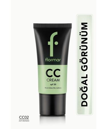 Flormar CC Cream Helps Prevent Redness - CC Cream - CC02 Antiredness - 8690604534715