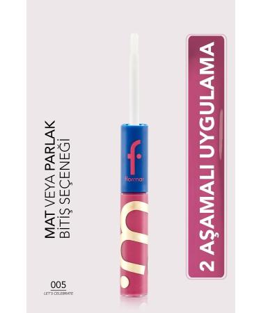 Flormar Shiny Matte Liquid Lipstick - Festival Spirit List -005 Let's Celebrate-8682536045360