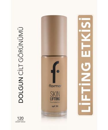 Flormar Spf30 Firming Foundation (WARM UNDERTONE) - Skin Lifting Fdt. - 120 Desert Beige - 8682536059756