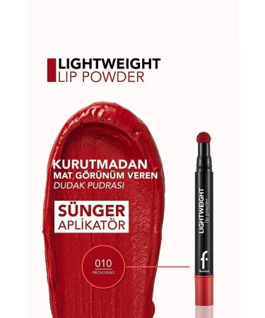 Flormar Lightweight Matte Lip Powder (RED) - Lightweight Lip Powder - 010 Provoking - 8682536007528 - Buy Online on GoSupps.com
