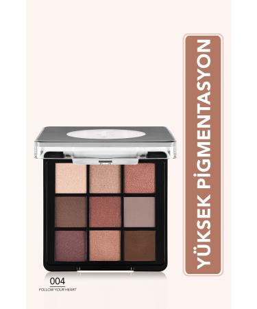 Flormar Matte & Shiny Creamy Eyeshadow Palette - Eye Shadow Palette - 004 Follow Your Heart- 8682536048460