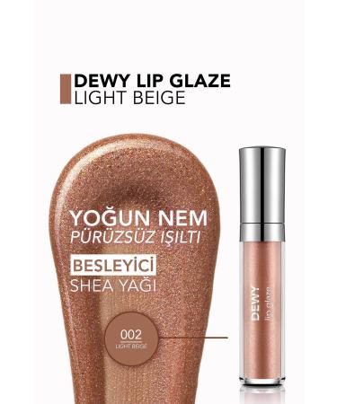 Flormar Nourishing Lip Gloss - Dewy Lip Glaze - 002 Light Beige-8682536068031 - Buy Online on GoSupps.com