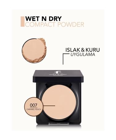 Flormar Wet-Dry Creamy Powder - Wet&Dry Compact Powder - 007 Caramel Peach - 8682536053730 - Buy Online on GoSupps.com