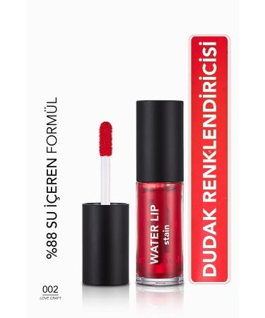 Flormar Permanent Matte Lip Tint (Red) - Water Lip Stain - 002 Love Craft - 8682536042178