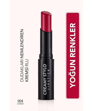 Flormar Semi Glossy Stick Lipstick- Creamy Stylo Lipstick -004 Raspberry-8682536013642