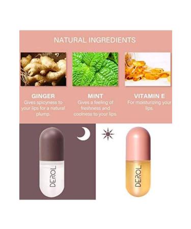 DEROL Lip Plumper & Lip Moisturizer & Lip Gloss Balm 2 Piece Set - Buy Online on GoSupps.com