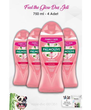 Palmolive Set of 4 Palmolive Aroma Sensations Feel the Glow Shower Gel 750 ml and ROSIE