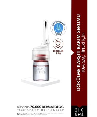 Vichy Dercos Aminexil Clinical 5 Men 21x6 ml Anti Hair Loss Serum