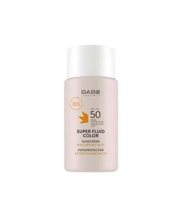 Babe Laboratorios Babe Super Fluid Color Spf50 Waterproof Super Fluid Tinted Sunscreen 50ml - Buy Online on GoSupps.com