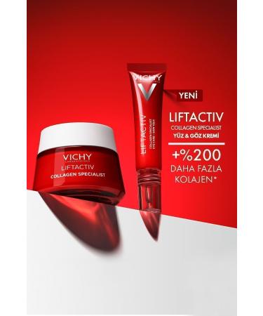 Vichy Liftactiv Collagen Specialist Anti-Aging Eye Care Cream 15ml - Buy Online on GoSupps.com