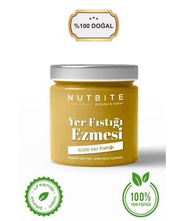 NUTBITE 0 Peanut Butter - No Sugar Added - 200gr - No Additives Preservatives