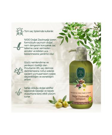 Ey p Sabri Tuncer Natural Olive Oil Shampoo 600 ml - Buy Online on GoSupps.com