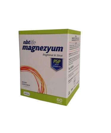 Nbt Drug Nbtlife Magnesium P5p Vitamin B6 60 Capsules