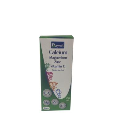 Dayvit Calcium Magnesium Zinc Vitamin D Liquid 150ml