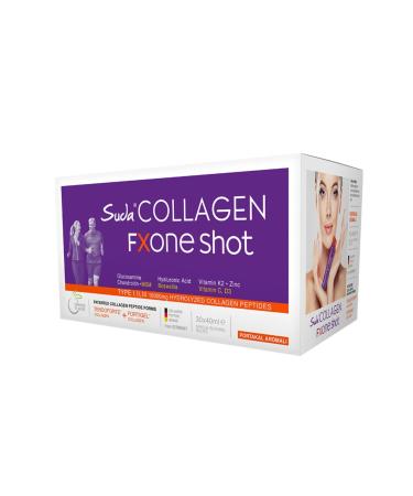 Water Collagen Fxone Shot Orange 40mlx30 Shot (Collagen - Msm - Glucosamine - Chondroitin - Boswellia Extract)