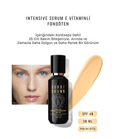 Bobbi Brown INTENS VE SERUM VITAMIN E FOUNDATION SPF 40 SH NY F N SH 30 ML - SAND PASS .1478