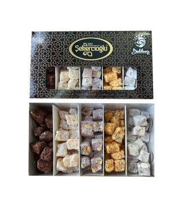 ekercio lu Double Roasted Mixed Turkish Delight 500 Gr