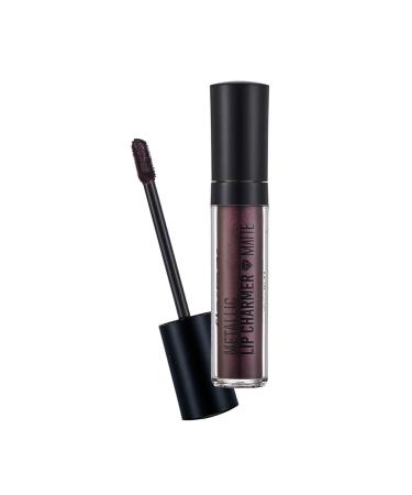 Flormar Matte Metallic Stick Lipstick (Dark Purple) - Metallic Lip Charmer Lipstick - 007 Enchanter - 8690604534531