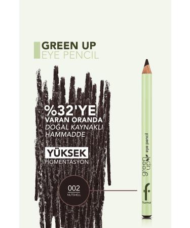 Flormar Intense Pigmented Soft Texture Vegan Eye Pencil-green Up Eye Pencil-002 Nutshell-4251903322300 - Buy Online on GoSupps.com